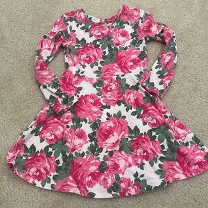 Place Girls Rose Dress-S 5-6